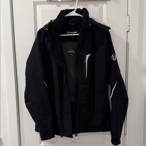 Sunice Black Ski Jacket with White Accents